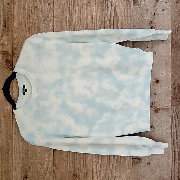 Rails Tops - Rails Size XXS Ramona Pull Over Sweatshirt in Light Blue Tie Dye